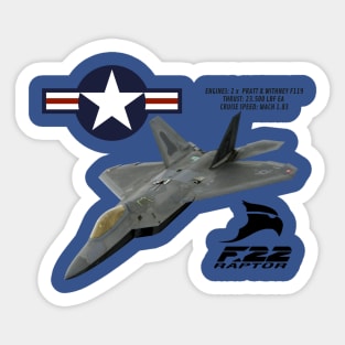 f22 fighter design Sticker